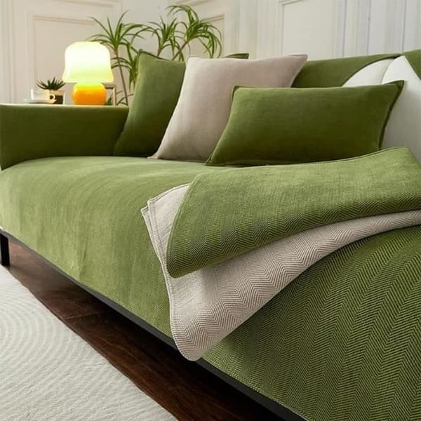 Sofabetræk - OTHERWISE - Chevron Chenille - Grå - 70x150 cm - Maskinvaskbar Gray