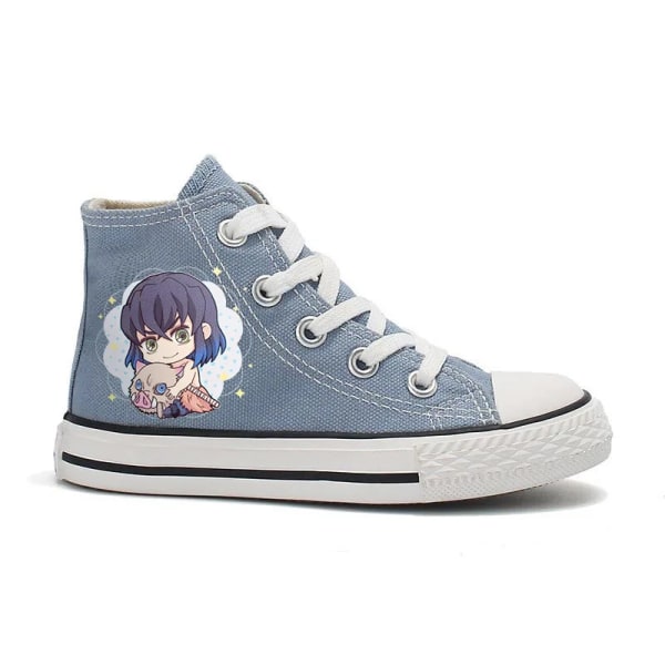 Demon Slayer Tecknad Anime Sneakers Kimetsu No Yaiba Tanjirou Nezuko Zenitsu Cosplay Casual High Top Sko Barn Födelsedagspresent 7 29