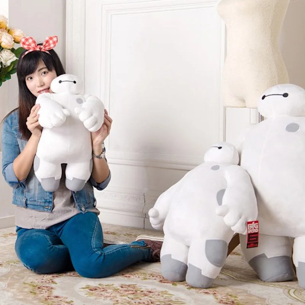 Disney Big Hero 6 Baymax stoppade dockor överdimensionerade plyschleksak Mjuk Söt bomullsmodell Dockor Kudde Barnleksaker Sovrumsdekoration WHITE 50cm