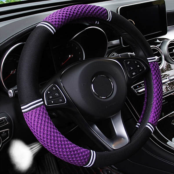 (Beige)Bilrattkåpor Skal Halksäker Sommar Is Silk Biltillbehör Axelskydd Auto Rattskydd Beige
