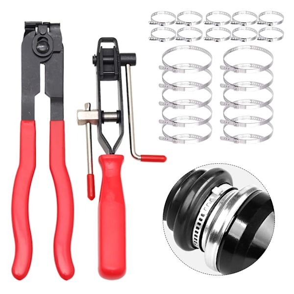 CV-ledsklamma tång, öronklämmor tång, små/stora CV-ledsklamma, CV-klämma verktyg drivaxel CV-ledsklamma för de flesta bilar 22PCS Set
