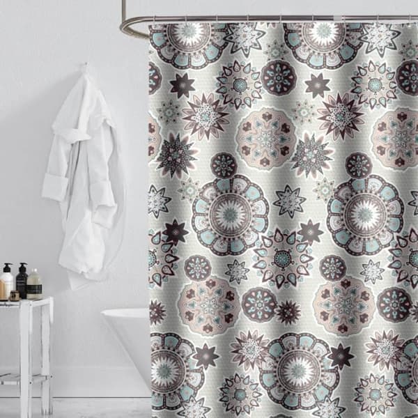 Dusjforheng - INSFITY - 240 x 200 cm - Polyester - Hvit - Moderne - Design