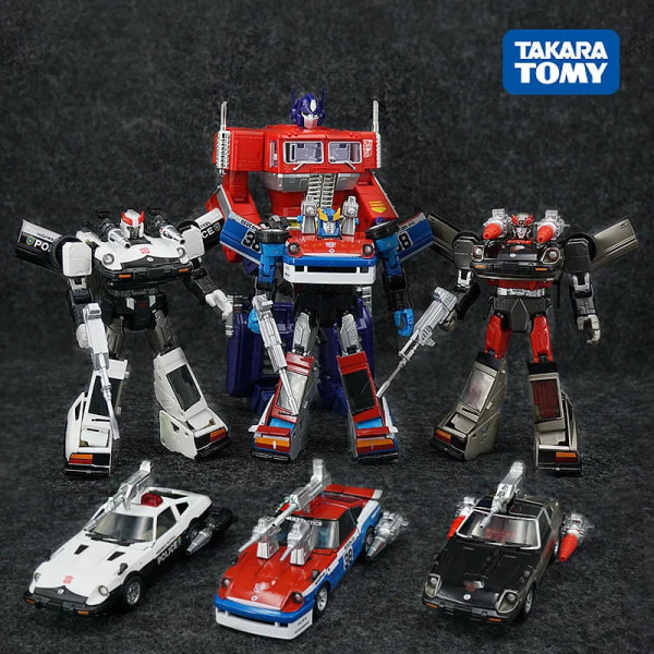 Original Takara Tomy Transformers Toys MP-17-18-19-20 Prowl Streak Smokescreen Wheeuack Transformers Robotleksaker för barn MP-19 smokescreen