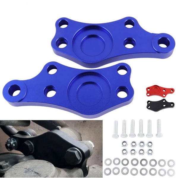 Svart röd blå billet aluminium drift styrning lås adapter ökar svängvinkel 25% vridning kit för Toyota JZX100 Black