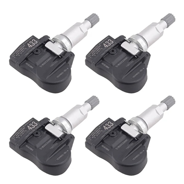 4PCS 103460200A TPMS (däcktrycksövervakning) för alla 2021+ Tesla (X,Y,S &