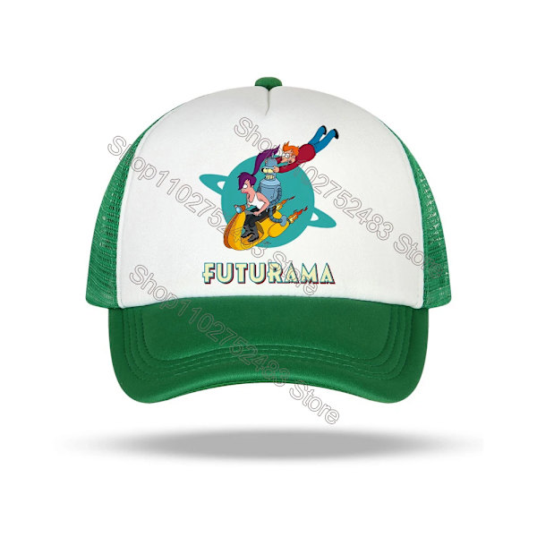 Futurama Cap Pojkar Flickor Tecknadt print Mesh Cap Kawaii Solhatt Söt Anime Utomhus Casual Sport Cap Barnfödelsedagspresenter FCWL18 kids