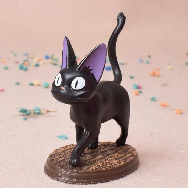 Jiji Kiki's Delivery Service Kiki Black Cat Anime Animation Studio Hayao Miyazaki Figurleksaker Collection Present Random one