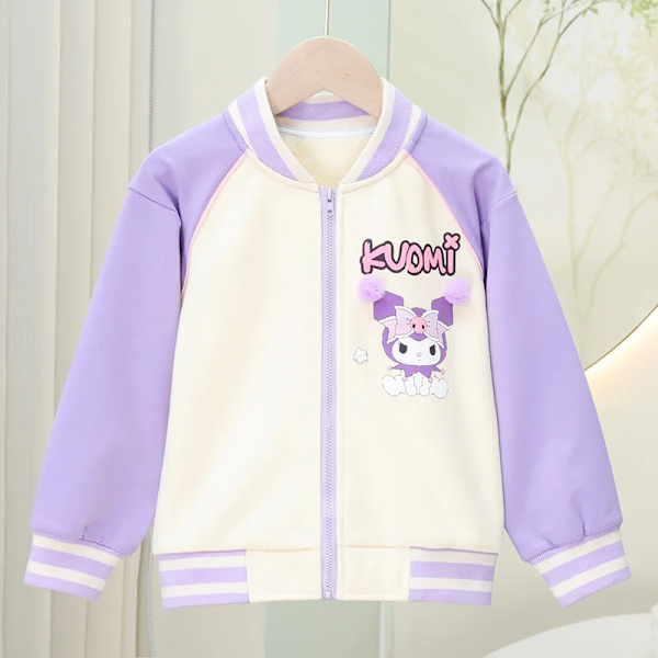 Anime Sanrios My Melody Kuromi Kawaii Autumn Winter Girl Tredelad Barnkostym Jk Plisserad kjol Skjorta Jacket Set Toddler Kuromi 10 150cm