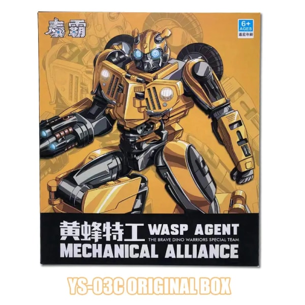 BMB Transformation SW-01 SW01 Wasp Rise of The Beasts Oversize Version Studio Series KO SS100 Actionfigur Robotleksaker YS-03C WITH BOX