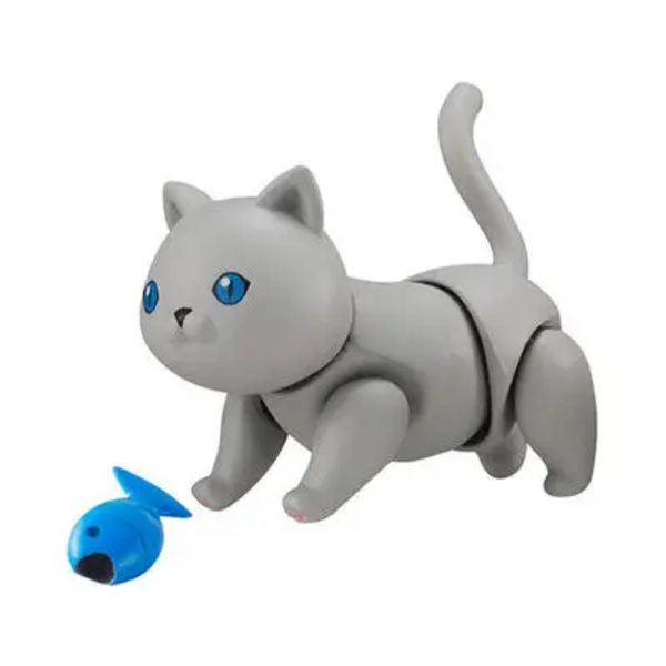 6 cm ny Original docka 7 leder Kattdocka leksak Kan äta fisk katt Lovely Pet shop djur actionfigur små dockleksaker EE