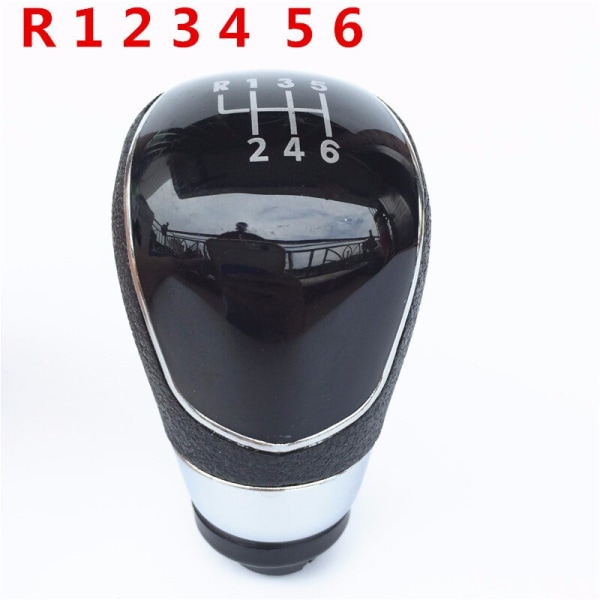5/6-växlad manuell bilstyling Växlingsknopp Damask Boot Case för Ford Focus 2 MK2 FL MK3 MK4 Fiesta MK7 KUGA GALAXY C-max B-max-6-Speed Svart 6-Speed Black