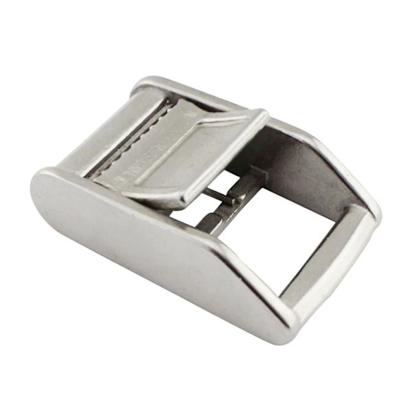 Rostfria kamaxelöglor 316, presskamspänne, bottenstruktur för rem, 1 tum, 25 mm