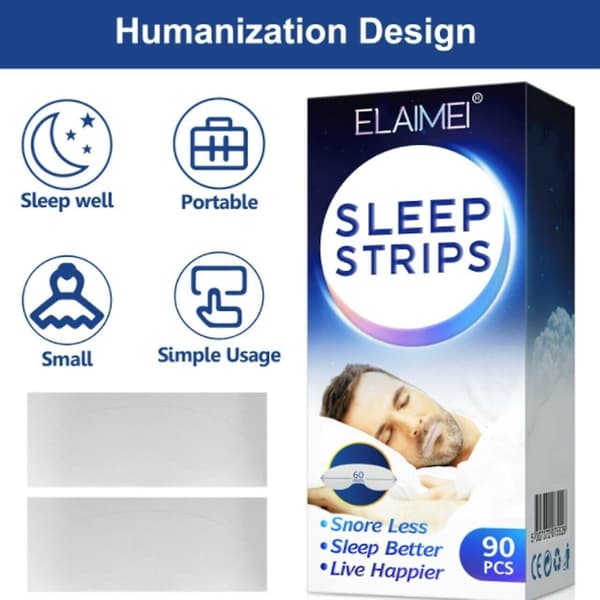 Anti Snoring Sleep Strips Mild muntejp för näsandning