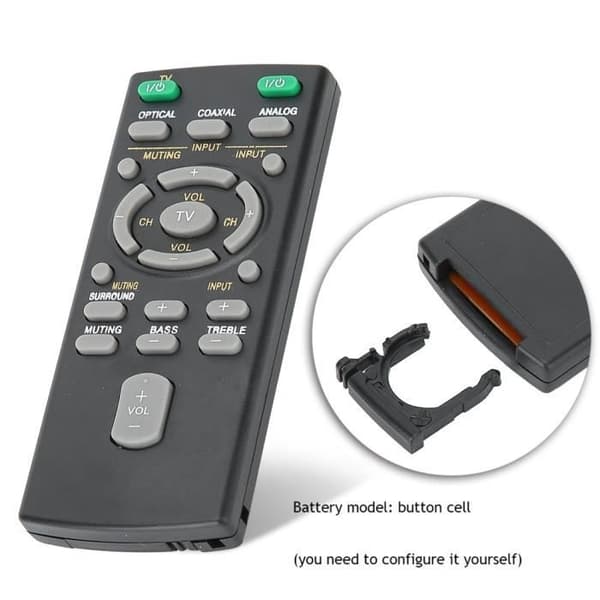 Universal fjernkontroll for Sony Bar, erstatningsfjernkontroll for Sony Bar