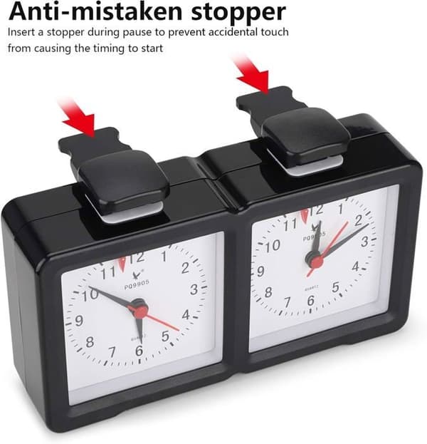 Schackklocka, schackpendel, professionell schacktimer, mekaniska schackklockor, nedräkningsklocka