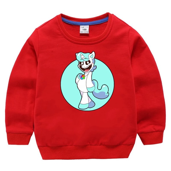 Leende Critters Sweatshirts Barn Tecknad Game Print Toppar Barn Casual Sportig Långärmad Topp Barn Höst Vinterkläder BB194 110