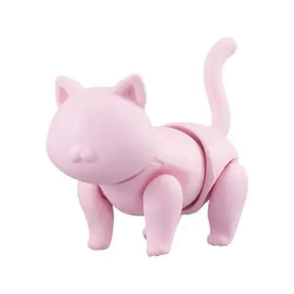 6 cm ny Original docka 7 leder Kattdocka leksak Kan äta fisk katt Lovely Pet shop djur actionfigur små dockleksaker S