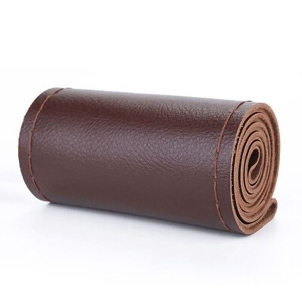 (Brun)Rattskydd Läder Ny Universal 38 cm DIY Case med nålar och tråd Cover DIY Styling 6 färger Brown