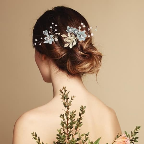 Hårkamset, Bröllopshåraccessoarer, Blomhåraccessoarer, Håraccessoarer