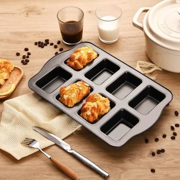 Mini Kakeform, Non-Stick Form, 8 Hull Mini Non-Stick Brødform