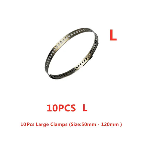 5/10/20 st universella rostfria axel CV-ledskyddets klämsats drivaxel CV-ledskyddets klämma 20- 50mm 50- 120mm justerbar 10pcs L