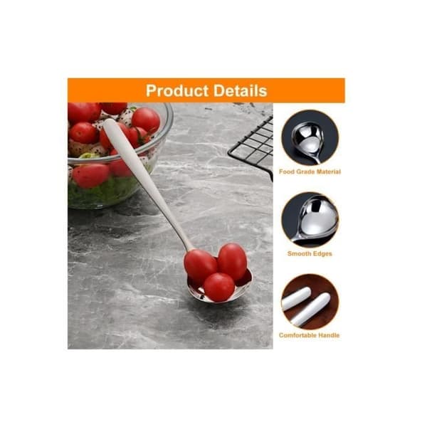 Suppeske - Rustfrit stål - 20,5 cm - 304 rustfrit stål - Ergonomisk - Varmebestandig
