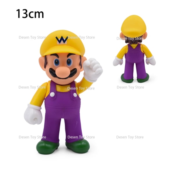 1st Mini Mario Bros Figur Bowser Princess Peach Padda Goomba Grön Yoshi Donkey Kong Koopa Troopa Cappy Goomba Action Model Toy BB