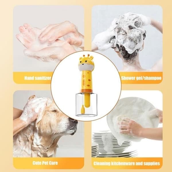 Automatisk Hundeshampoo Dispenser, Kæledyrsshampoo Skummer, Skummaskine
