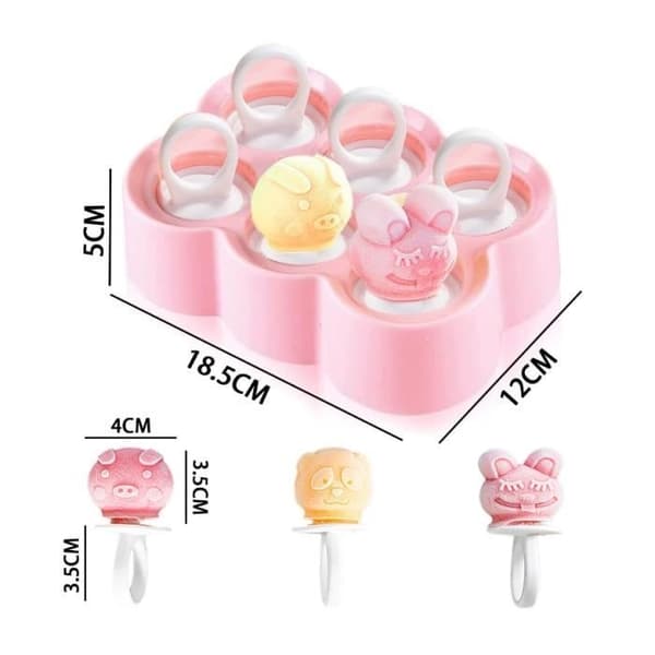 Isform - YD - 6 Mini Silikoneforme - Genanvendelige - BPA-fri - DIY Ispinde