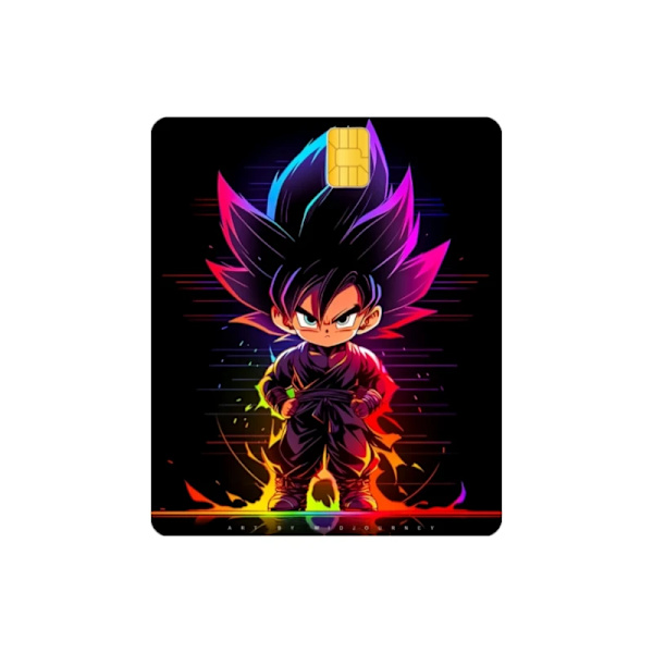 Anime Dragon Ball Kortdekal Goku Kreditkortsdekoration Tecknad Busskortdekal Bankkortskydd Vattentäta tillbehör 4