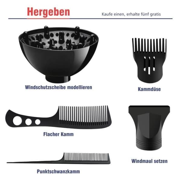 Profesjonell hårføner hårføner hårføner hårføner diffuser