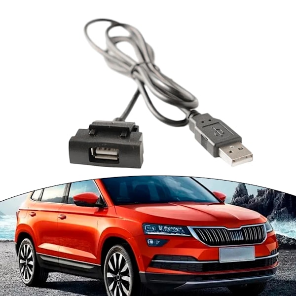 Bil RCD510 RNS315 Radio USB-gränssnitt Förlängningskabel Adapter För Skoda Octavia Modifikation Android-GPS Knapp Huvudenhet Panel