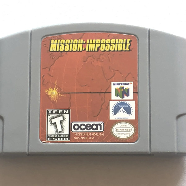 N64 Gaming Card Series 64 Bit Mary Rook Mario Kart Super smash party USA Version N64 Video Game Cartridge Card English Language MISSION IMPOSSIBLE