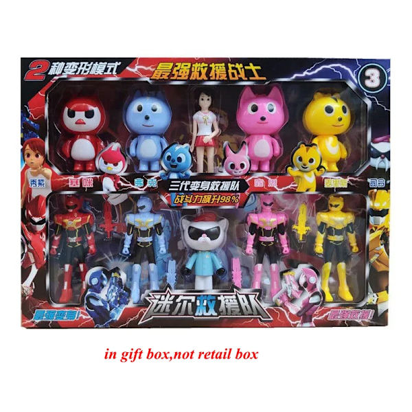 Hotsale Med Retail Box För X Volt Transformation Leksaker MiniForce Action Figur Plast Leksak Barn Leksaker Julklapp PW013 Without Retail Box