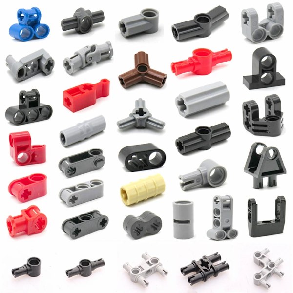 Teknisk drivring Universal Joint Axle och Pin Connector med hål Block MOC High-Tech Byggstenar Leksak Ersättningsdelar 22961 50pcs