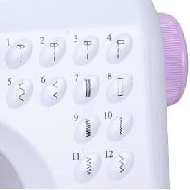 Symaskin - EMERIO - SEW-121820 - 12 programmer - Trådkutter - Forenklet tråder