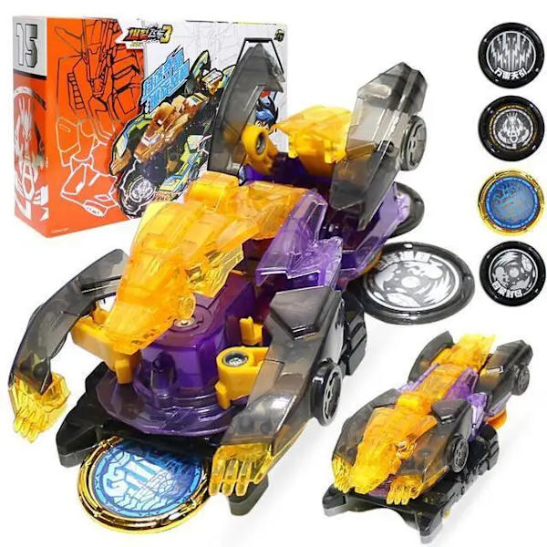 Screechers Wild Deformation Car Transformers Toy Screech Capture Wafer 360 Boys Actionfigurer för barn Barn Presenter 15 No box