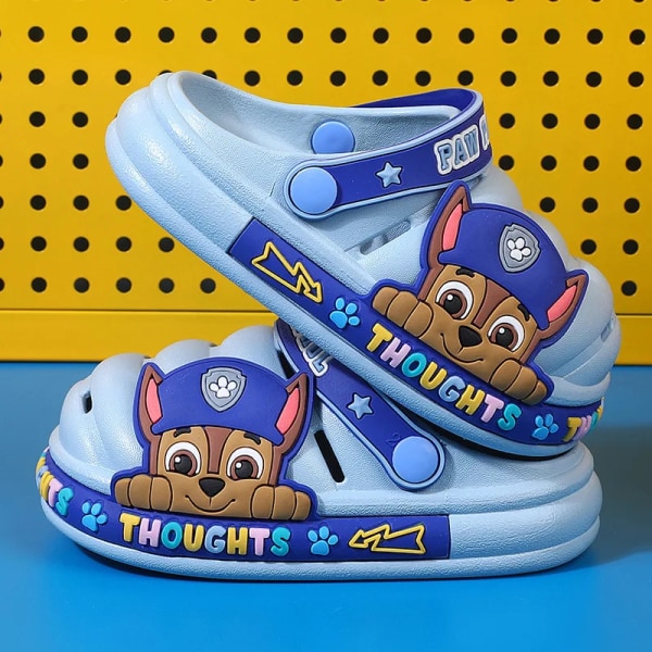 Paw Patrol Barntofflor Tecknad Skye Chase Rubble Halkfria badrumstofflor Hål Skor Baby Pojkar Flickor Strandskor Barn Present 1 28-29 (18cm insole)