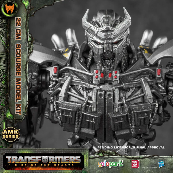 【Förköp】 Dec. 31:a Hasbro Yolopark Transformers: Rise of The Beasts AMK Series Scourge Rhinox Cheetor Actionfigur Rhinox