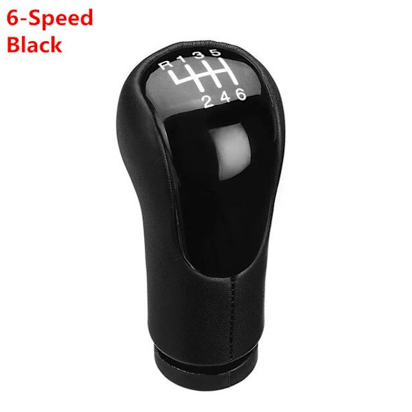 5-växlad 6-växlad växelspak för Ford Fiesta Fusion Transit Connect 2002 På växelreglage Spak Stick Pen POMO Arm Ball Gearknob-6-Speed Black 6-Speed Black