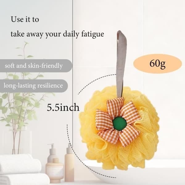 3 st Duschblomma, Duschsvamp, Loofah, Duschpuff, Multifärgad Exfolierande Bad Duschpuff