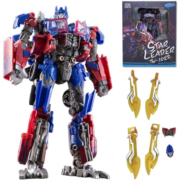 Baiwei TW1022 Optimu Primal Ultra Magnus KO Transformasjon Masterpiece Figur Leke Commander Nemesis Prime Deformasjon Bil Robot
