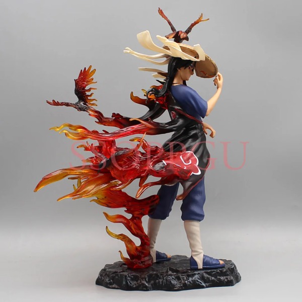 Anime Periferi Naruto Figur Uchiha Itachi Akatsuki Kråkscen Staty Leksaker Action Figur Collection Modell Leksaker Docka Barn Presenter Itachi-PZ