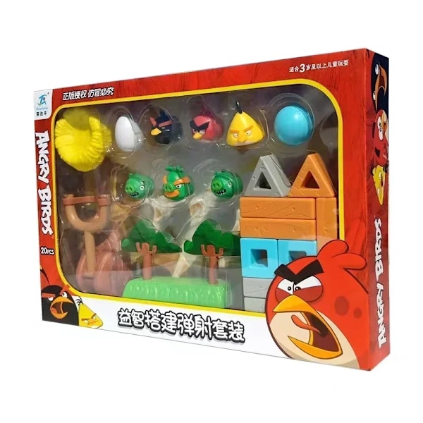 Angry Bird Byggklossar Leksaker Röd Blues Chuck Matilda Minion Grisar Actionfigurer Block Byggnadsskjutspel Födelsedagspresenter 97pcs