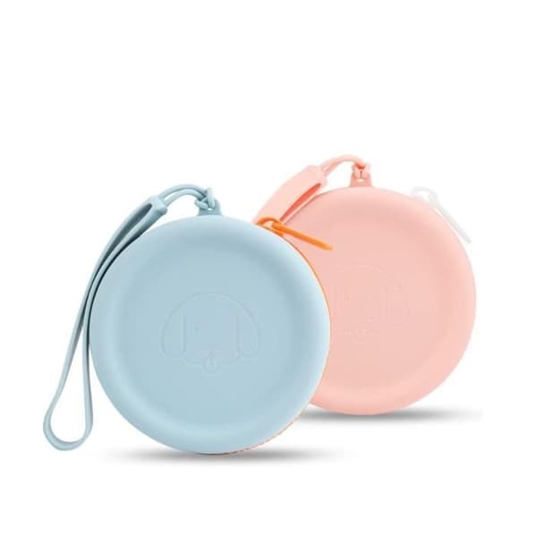 Silikonepose - Ikke Specificeret - Pakke med 2 - Himmelblå & Lys Pink - Til Hunde og Katte - Lommeformat