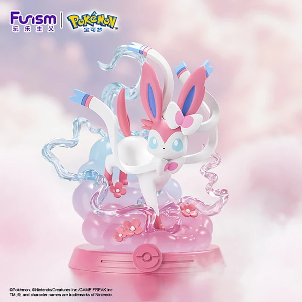 Ny Original Funism Lager Eeveelution Eevee Vaporeon Espeon Umbreon Leafeon Sylveon Modellleksaker Samlarfigurer Presenter Sylveon