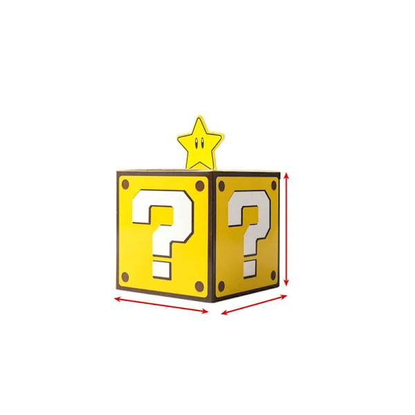 10st Super Mario Bros Rekvisita Tegelstenar och lådor Anime Figurer Leksaker Mario Tema Fest Dekoration Godis Förvaringslåda Barn Födelsedagspresent 10pcs