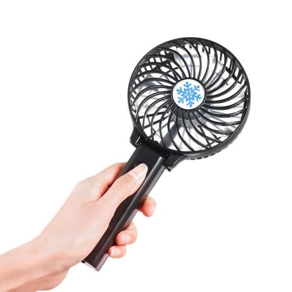 Mini Bærbar Ventilator USB Batteri Ventilator Aircondition Ventilator Sammenklappelig Foldeventilator Køler Mini Ventilator