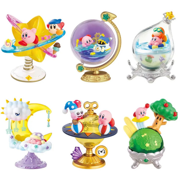 Anime Star Kirby Galaxy and Stars Collection Actionfigur Kawaii Miniatyr Kreativ leksak Prydnadslåda Ägg Hobbyer Figurer Leksak A 1pcs