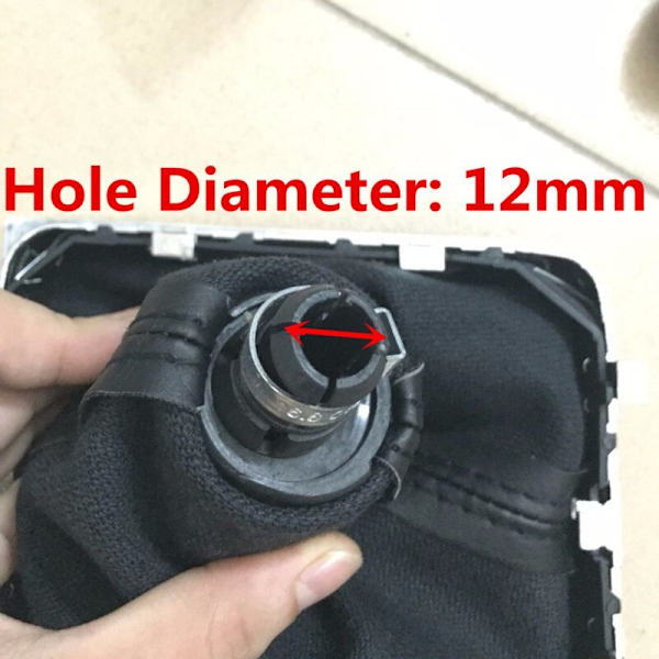 Växlingsknapp Spak Skifter Stick Damask Boot Cover Krage För Volkswagen VW Passat B7 2011 2012 2013 2014 2015 Car Styling-Combo 6 Speed Combo 6 Speed
